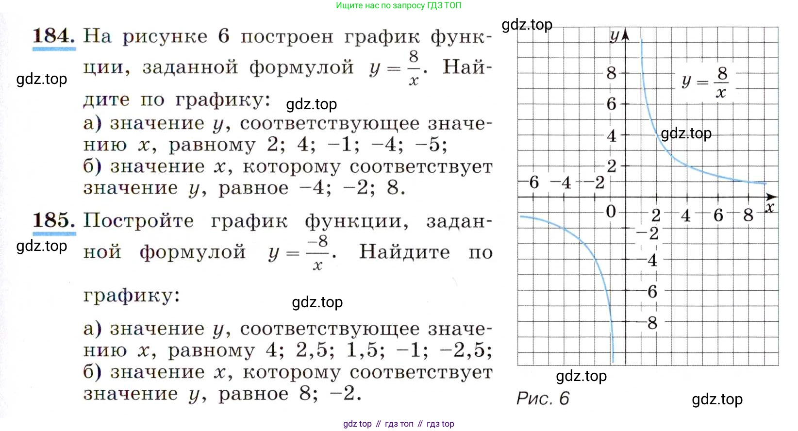 ГДЗ Алгебра, 8 класс Учебник, авторы: Макарычев Юрий Николаевич, Миндюк Нора Григорьевна, Нешков Константин Иванович, Суворова Светлана Борисовна, издательство Просвещение, Москва, 2019 - 2022, белого цвета, страница 47, номер 184, Условие
