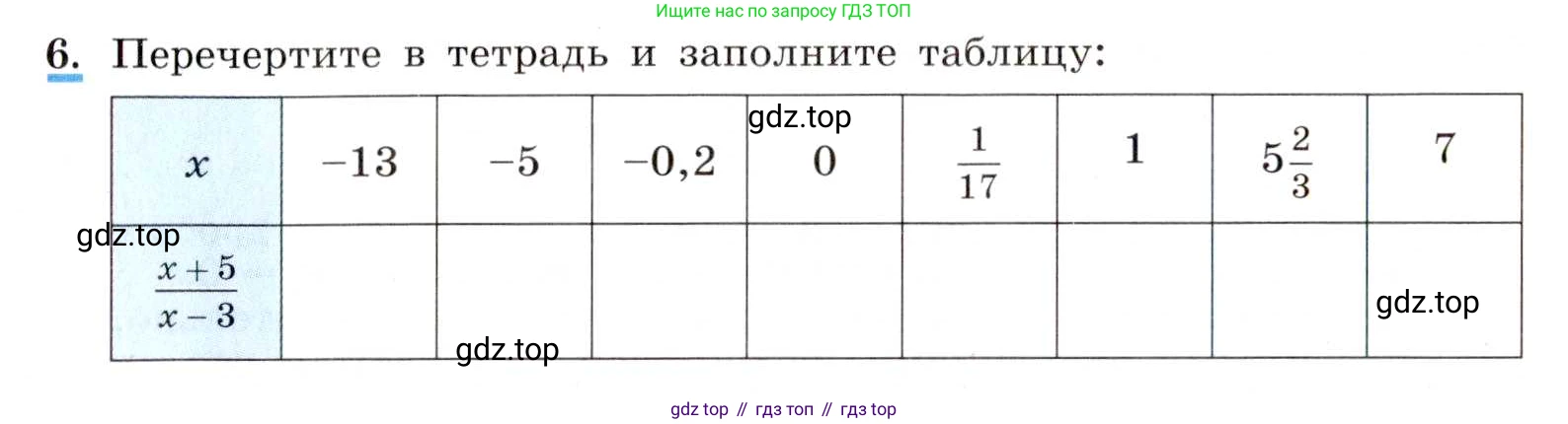 ГДЗ Алгебра, 8 класс Учебник, авторы: Макарычев Юрий Николаевич, Миндюк Нора Григорьевна, Нешков Константин Иванович, Суворова Светлана Борисовна, издательство Просвещение, Москва, 2019 - 2022, белого цвета, страница 8, номер 6, Условие