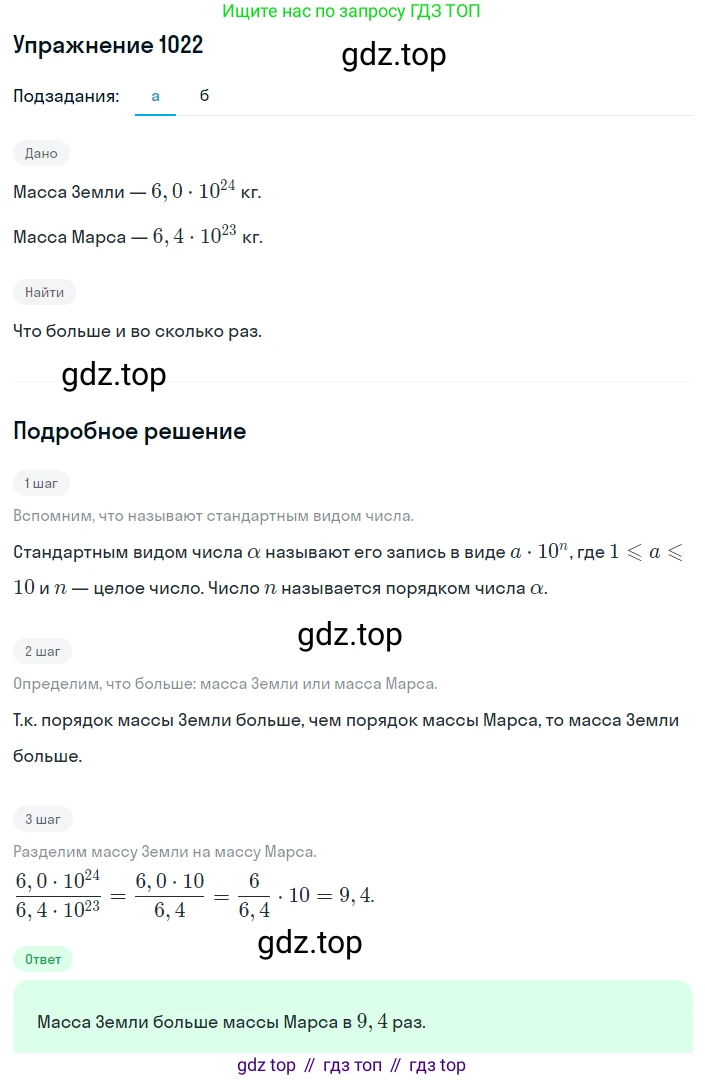 ГДЗ Алгебра, 8 класс Учебник, авторы: Макарычев Юрий Николаевич, Миндюк Нора Григорьевна, Нешков Константин Иванович, Суворова Светлана Борисовна, издательство Просвещение, Москва, 2019 - 2022, белого цвета, страница 224, номер 1022, Решение 1