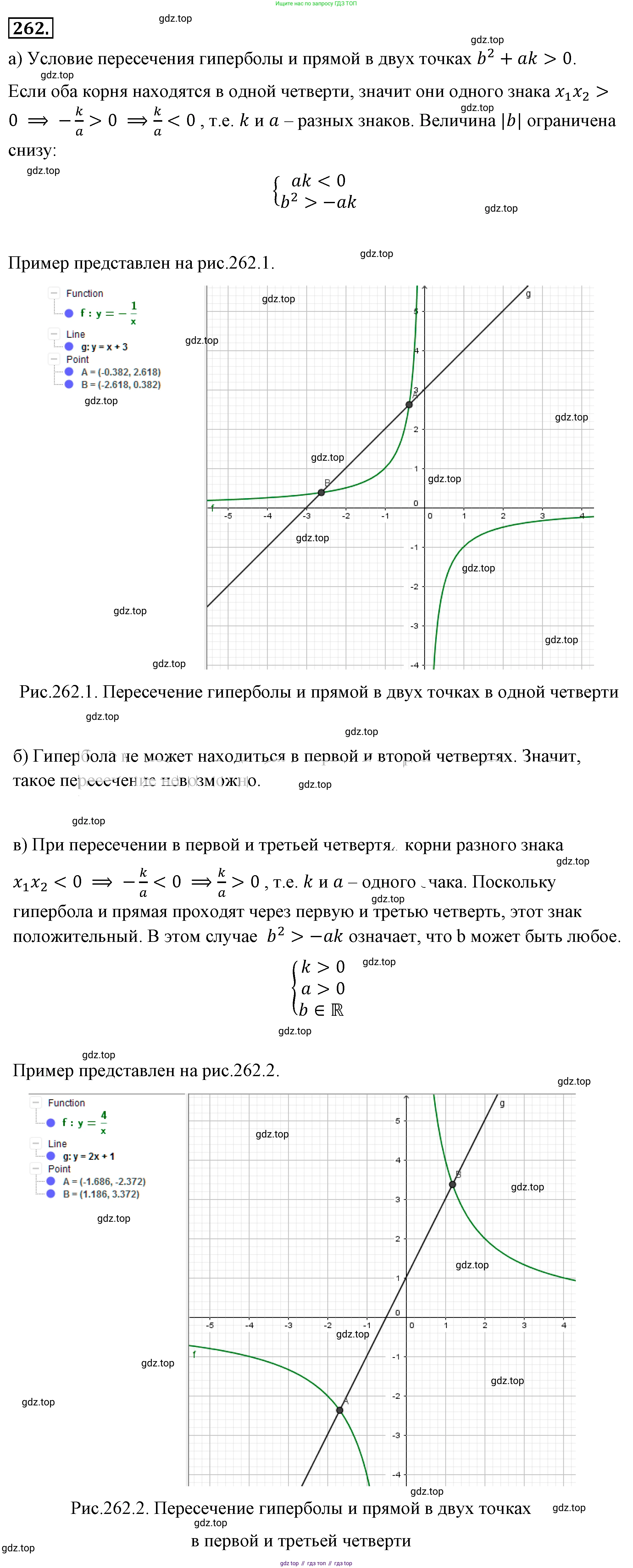 ГДЗ Алгебра, 8 класс Учебник, авторы: Макарычев Юрий Николаевич, Миндюк Нора Григорьевна, Нешков Константин Иванович, Суворова Светлана Борисовна, издательство Просвещение, Москва, 2019 - 2022, белого цвета, страница 60, номер 262, Решение 4