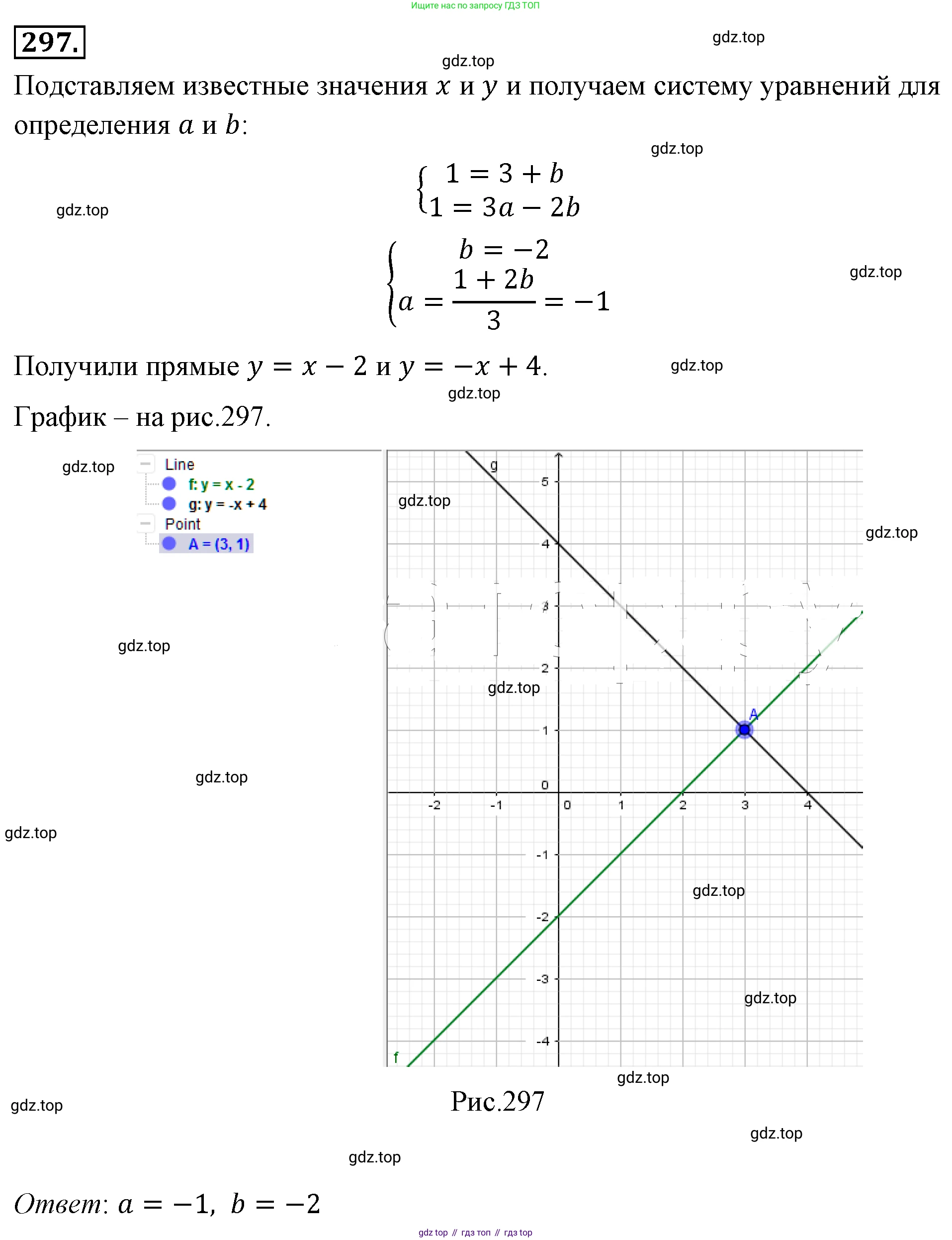 ГДЗ Алгебра, 8 класс Учебник, авторы: Макарычев Юрий Николаевич, Миндюк Нора Григорьевна, Нешков Константин Иванович, Суворова Светлана Борисовна, издательство Просвещение, Москва, 2019 - 2022, белого цвета, страница 73, номер 297, Решение 4