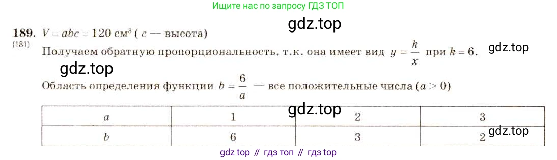 ГДЗ Алгебра, 8 класс Учебник, авторы: Макарычев Юрий Николаевич, Миндюк Нора Григорьевна, Нешков Константин Иванович, Суворова Светлана Борисовна, издательство Просвещение, Москва, 2019 - 2022, белого цвета, страница 47, номер 189, Решение 5