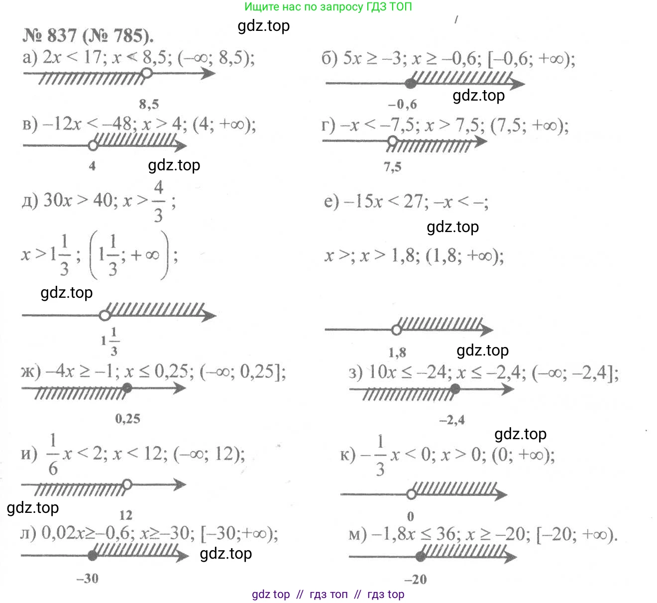 Алгебра, 8 класс Учебник, авторы: Макарычев Юрий Николаевич, Миндюк Нора Григорьевна, Нешков Константин Иванович, Суворова Светлана Борисовна, издательство Просвещение, Москва, 2019 - 2022, белого цвета, страница 190, номер 837, Решение 7