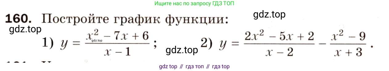 Алгебра, 8 класс Дидактические материалы, авторы: Мерзляк Аркадий Григорьевич, Полонский Виталий Борисович, Рабинович Ефим Михайлович, Якир Михаил Семёнович, издательство Просвещение, Москва, 2014, розового цвета, страница 27, номер 160, Условие