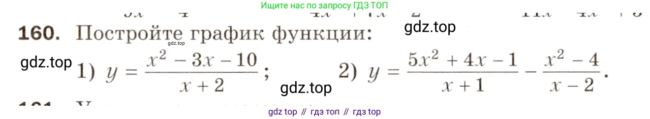 ГДЗ Алгебра, 8 класс Дидактические материалы, авторы: Мерзляк Аркадий Григорьевич, Полонский Виталий Борисович, Рабинович Ефим Михайлович, Якир Михаил Семёнович, издательство Просвещение, Москва, 2014, розового цвета, страница 55, номер 160, Условие