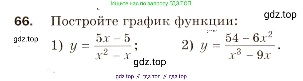 ГДЗ Алгебра, 8 класс Дидактические материалы, авторы: Мерзляк Аркадий Григорьевич, Полонский Виталий Борисович, Рабинович Ефим Михайлович, Якир Михаил Семёнович, издательство Просвещение, Москва, 2014, розового цвета, страница 42, номер 66, Условие