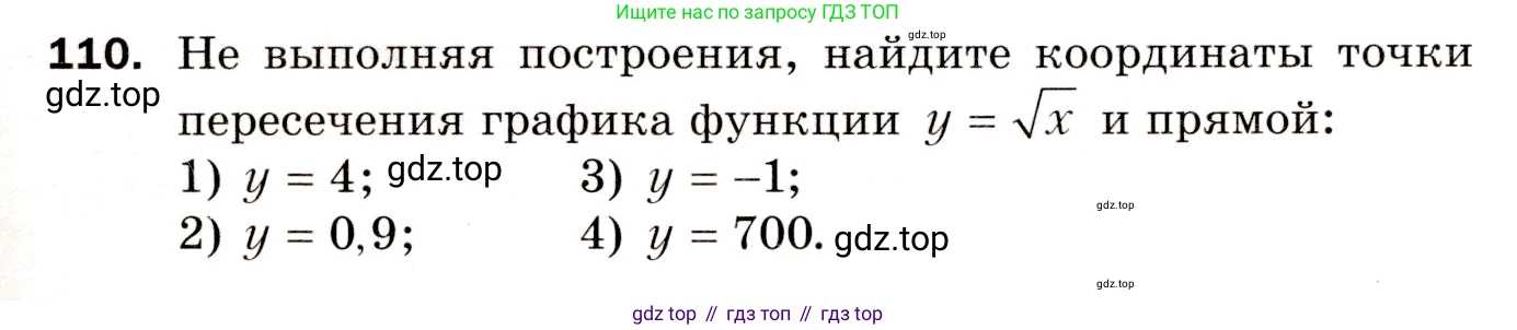 Алгебра, 8 класс Дидактические материалы, авторы: Мерзляк Аркадий Григорьевич, Полонский Виталий Борисович, Рабинович Ефим Михайлович, Якир Михаил Семёнович, издательство Просвещение, Москва, 2014, розового цвета, страница 77, номер 110, Условие