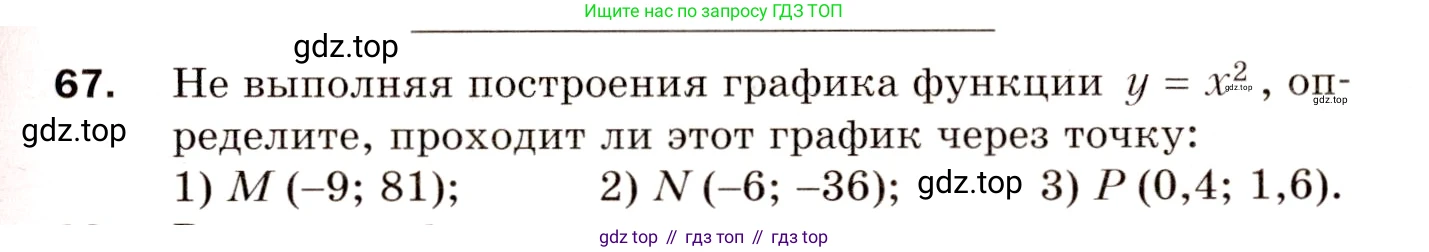 Алгебра, 8 класс Дидактические материалы, авторы: Мерзляк Аркадий Григорьевич, Полонский Виталий Борисович, Рабинович Ефим Михайлович, Якир Михаил Семёнович, издательство Просвещение, Москва, 2014, розового цвета, страница 71, номер 67, Условие