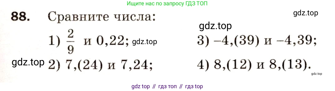 Алгебра, 8 класс Дидактические материалы, авторы: Мерзляк Аркадий Григорьевич, Полонский Виталий Борисович, Рабинович Ефим Михайлович, Якир Михаил Семёнович, издательство Просвещение, Москва, 2014, розового цвета, страница 73, номер 88, Условие