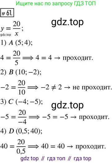 Алгебра, 8 класс Дидактические материалы, авторы: Мерзляк Аркадий Григорьевич, Полонский Виталий Борисович, Рабинович Ефим Михайлович, Якир Михаил Семёнович, издательство Просвещение, Москва, 2014, розового цвета, страница 42, номер 61, Решение 2
