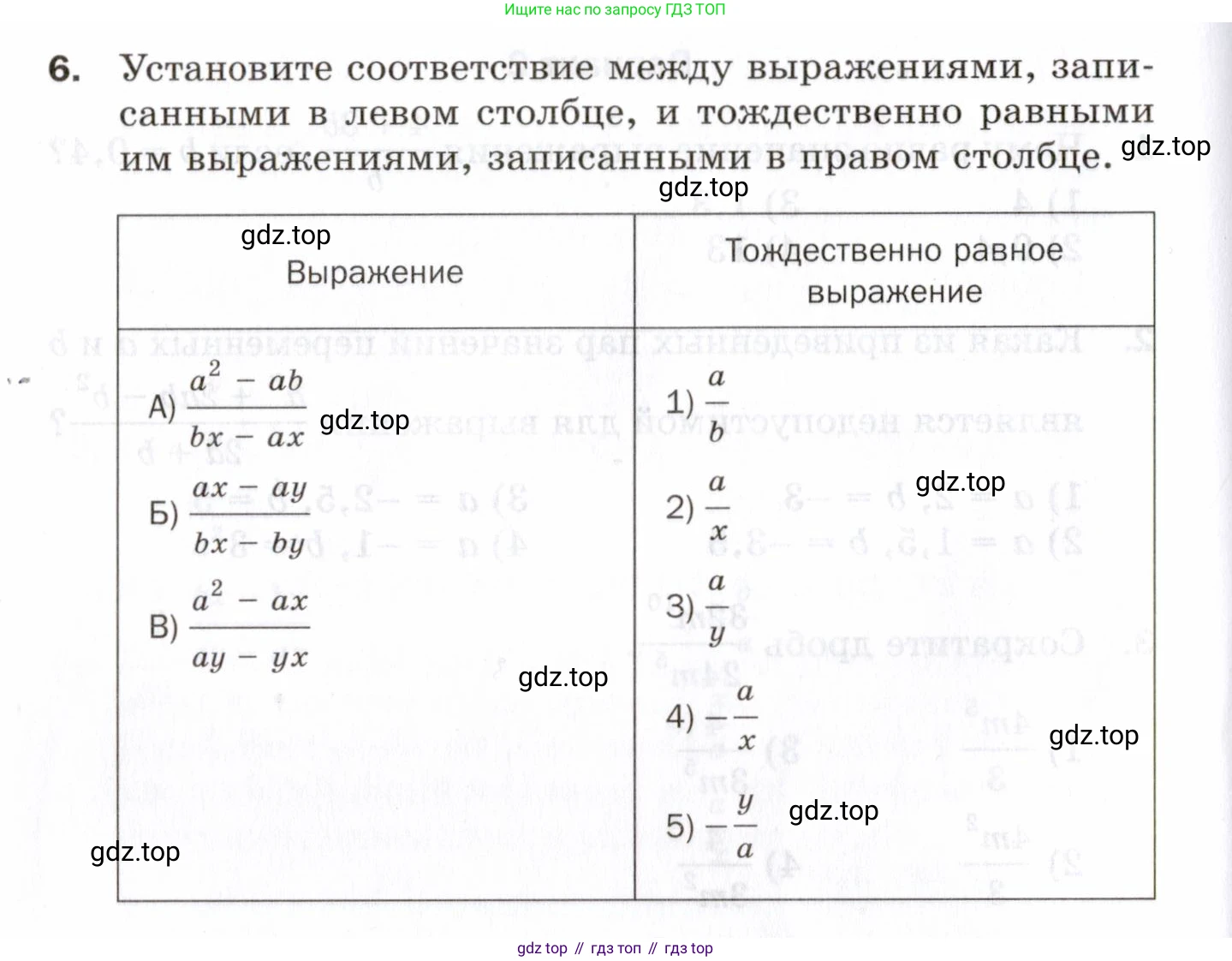 ГДЗ Алгебра, 8 класс Проверочные работы, авторы: Мерзляк Аркадий Григорьевич, Якир Михаил Семёнович, издательство Просвещение, Москва, 2022, голубого цвета, Часть 2, страница 104, номер 6, Условие