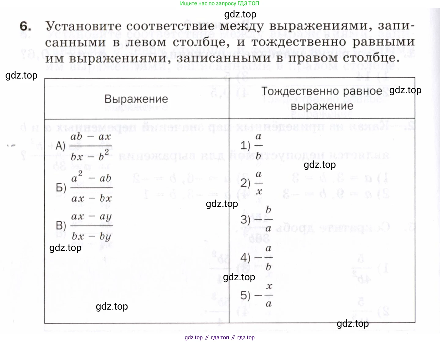 ГДЗ Алгебра, 8 класс Проверочные работы, авторы: Мерзляк Аркадий Григорьевич, Якир Михаил Семёнович, издательство Просвещение, Москва, 2022, голубого цвета, Часть 2, страница 106, номер 6, Условие