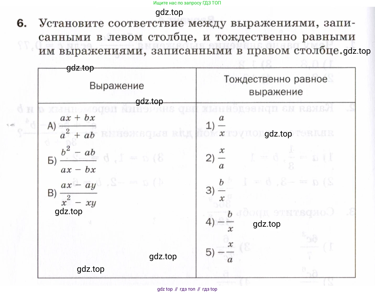 ГДЗ Алгебра, 8 класс Проверочные работы, авторы: Мерзляк Аркадий Григорьевич, Якир Михаил Семёнович, издательство Просвещение, Москва, 2022, голубого цвета, Часть 2, страница 108, номер 6, Условие