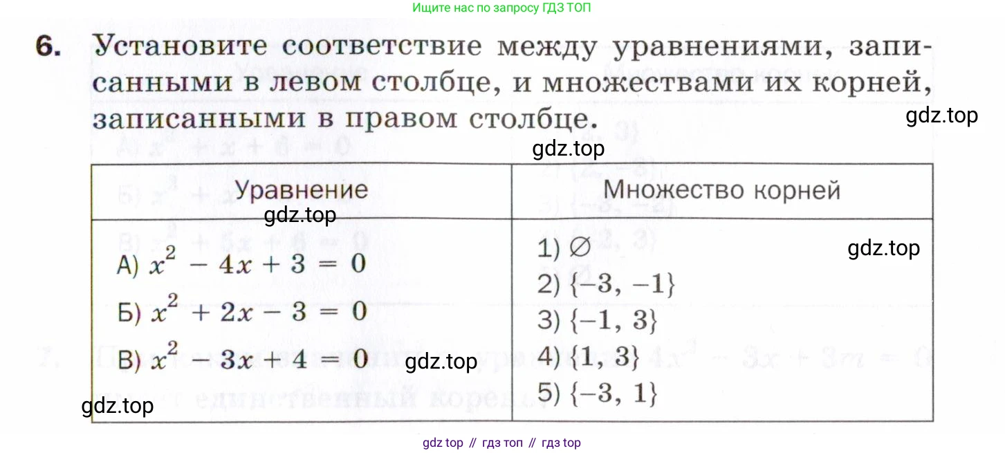 ГДЗ Алгебра, 8 класс Проверочные работы, авторы: Мерзляк Аркадий Григорьевич, Якир Михаил Семёнович, издательство Просвещение, Москва, 2022, голубого цвета, Часть 2, страница 137, номер 6, Условие