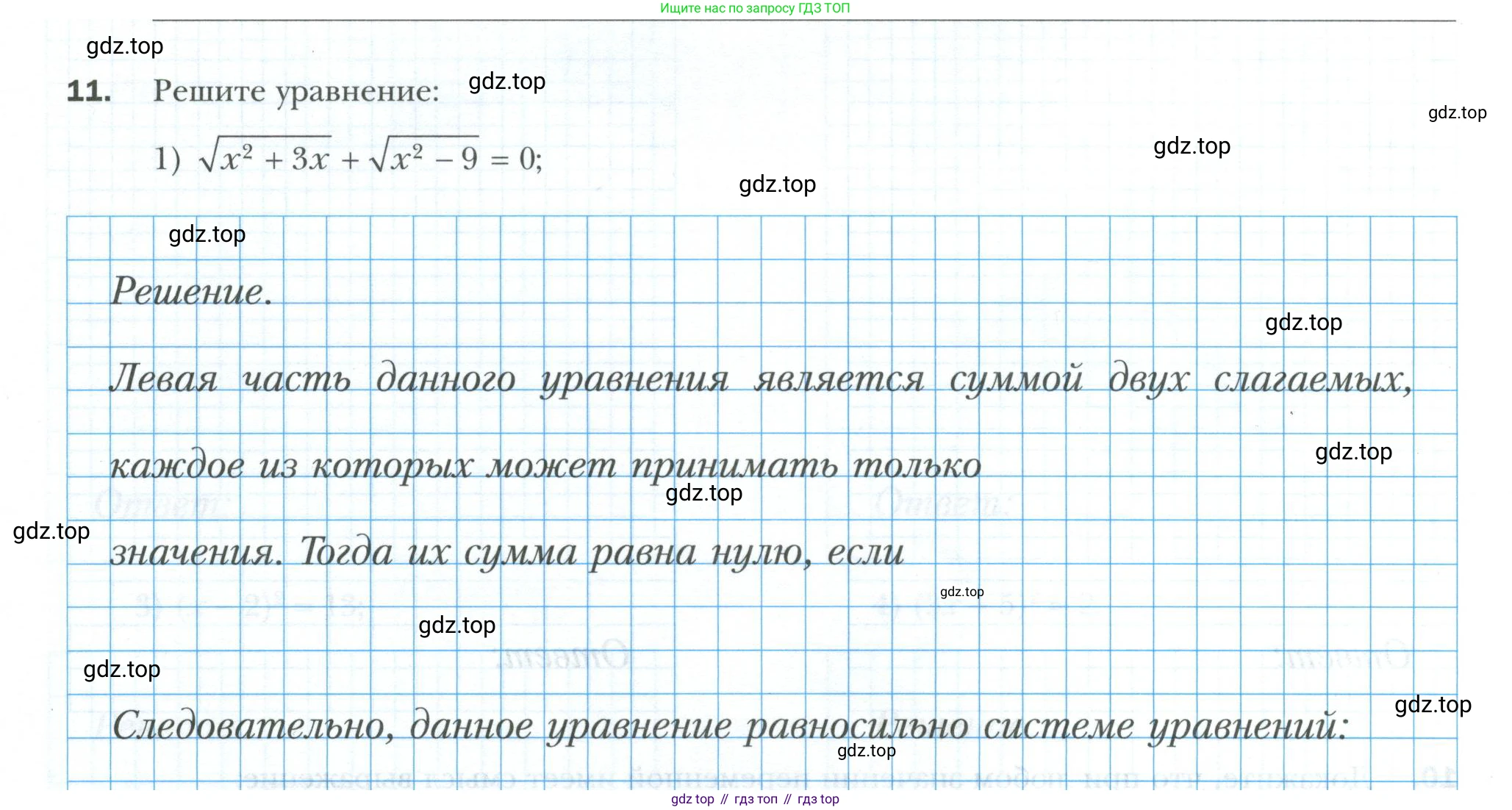 ГДЗ Алгебра, 8 класс рабочая тетрадь, авторы: Мерзляк Аркадий Григорьевич, Полонский Виталий Борисович, Якир Михаил Семёнович, издательство Просвещение, Москва, 2021, голубого цвета, Часть 2, страница 16, номер 11, Условие