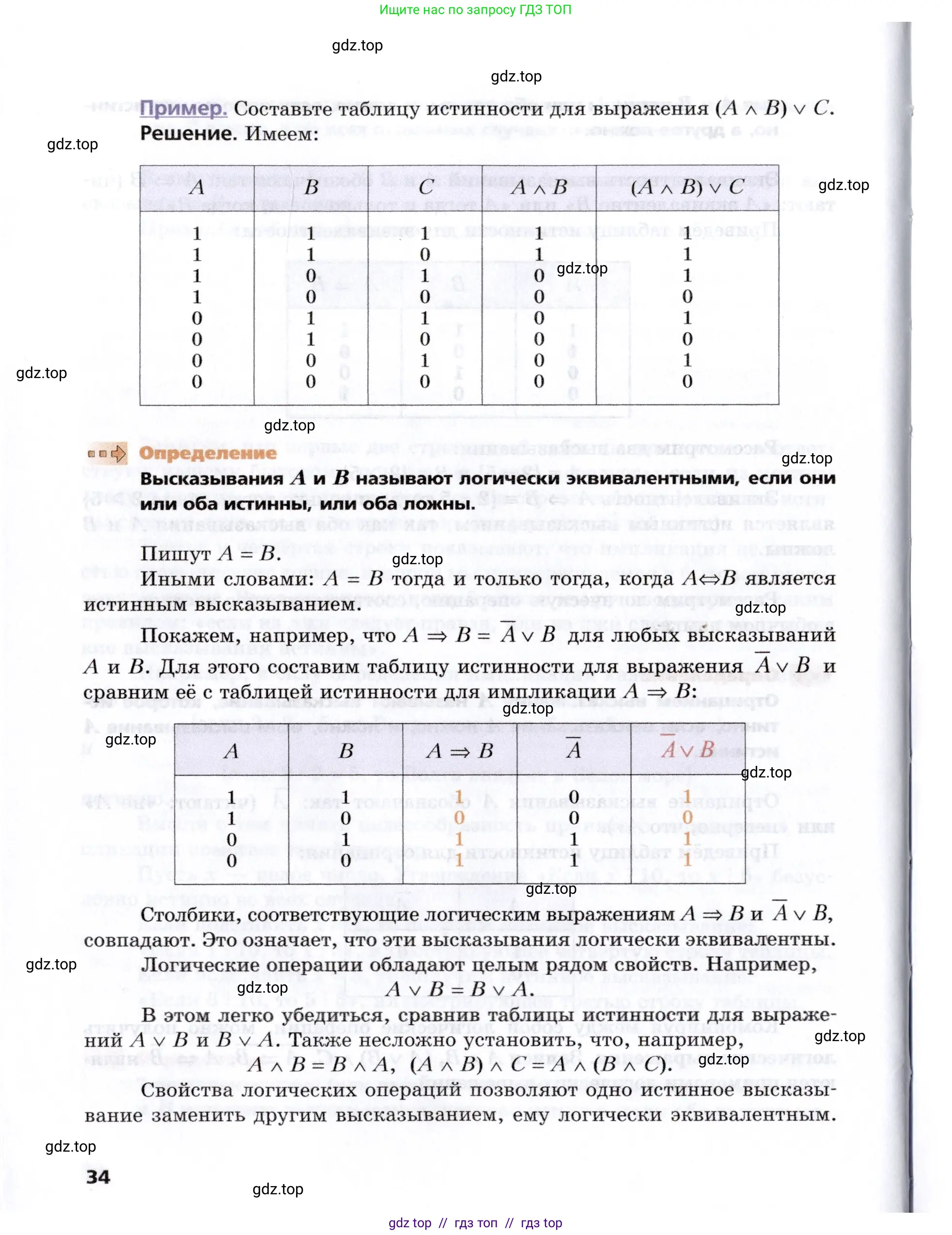 Алгебра, 8 класс Учебник, авторы: Мерзляк Аркадий Григорьевич, Поляков Виталий Михайлович, издательство Просвещение, Москва, 2014, розового цвета, страница 34