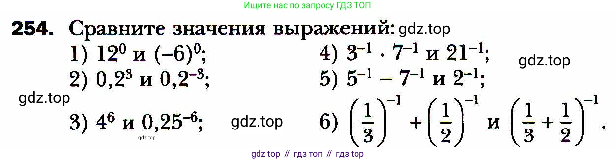 ГДЗ Алгебра, 8 класс Учебник, авторы: Мерзляк Аркадий Григорьевич, Полонский Виталий Борисович, Якир Михаил Семёнович, издательство Просвещение, Москва, 2018 - 2022, розового цвета, страница 64, номер 254, Условие