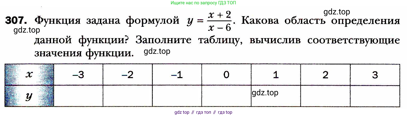 ГДЗ Алгебра, 8 класс Учебник, авторы: Мерзляк Аркадий Григорьевич, Полонский Виталий Борисович, Якир Михаил Семёнович, издательство Просвещение, Москва, 2018 - 2022, розового цвета, страница 74, номер 307, Условие
