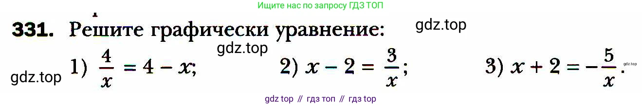 ГДЗ Алгебра, 8 класс Учебник, авторы: Мерзляк Аркадий Григорьевич, Полонский Виталий Борисович, Якир Михаил Семёнович, издательство Просвещение, Москва, 2018 - 2022, розового цвета, страница 82, номер 331, Условие