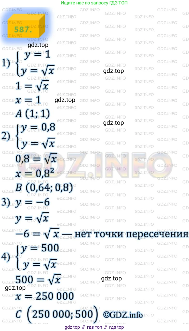 ГДЗ Алгебра, 8 класс Учебник, авторы: Мерзляк Аркадий Григорьевич, Полонский Виталий Борисович, Якир Михаил Семёнович, издательство Просвещение, Москва, 2018 - 2022, розового цвета, страница 148, номер 587, Решение 4