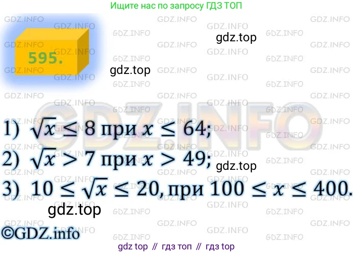 ГДЗ Алгебра, 8 класс Учебник, авторы: Мерзляк Аркадий Григорьевич, Полонский Виталий Борисович, Якир Михаил Семёнович, издательство Просвещение, Москва, 2018 - 2022, розового цвета, страница 148, номер 595, Решение 4