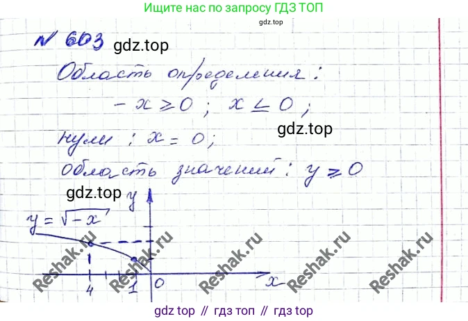 ГДЗ Алгебра, 8 класс Учебник, авторы: Мерзляк Аркадий Григорьевич, Полонский Виталий Борисович, Якир Михаил Семёнович, издательство Просвещение, Москва, 2018 - 2022, розового цвета, страница 149, номер 603, Решение 6