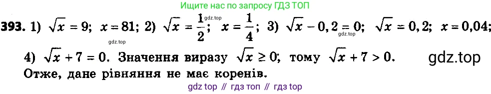 ГДЗ Алгебра, 8 класс Учебник, авторы: Мерзляк Аркадий Григорьевич, Полонский Виталий Борисович, Якир Михаил Семёнович, издательство Просвещение, Москва, 2018 - 2022, розового цвета, страница 101, номер 393, Решение 7