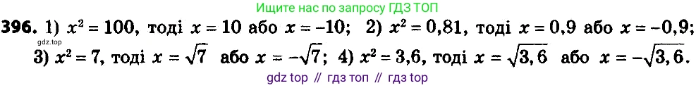 ГДЗ Алгебра, 8 класс Учебник, авторы: Мерзляк Аркадий Григорьевич, Полонский Виталий Борисович, Якир Михаил Семёнович, издательство Просвещение, Москва, 2018 - 2022, розового цвета, страница 101, номер 396, Решение 7