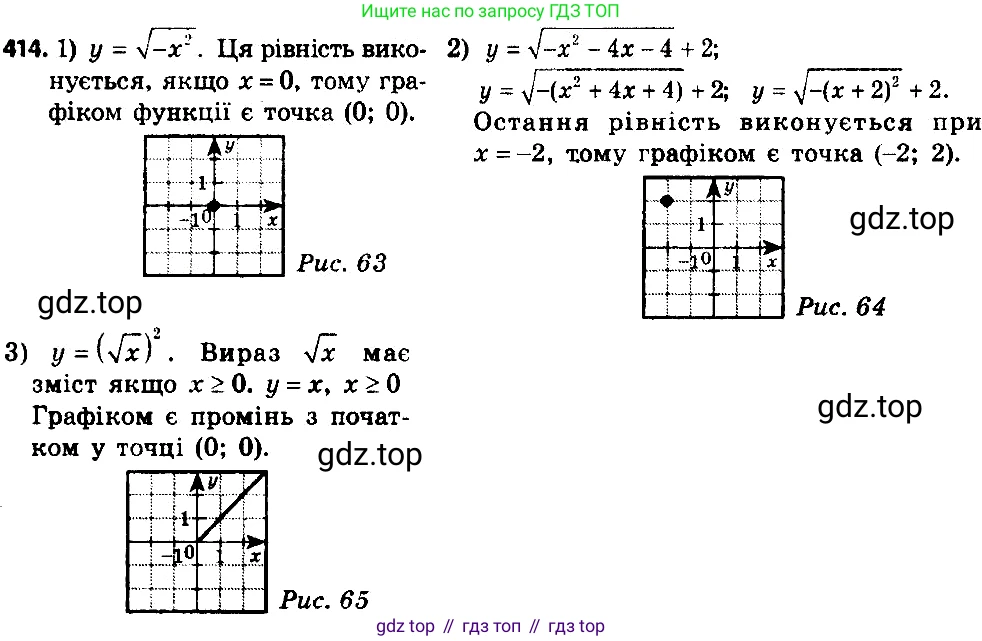 ГДЗ Алгебра, 8 класс Учебник, авторы: Мерзляк Аркадий Григорьевич, Полонский Виталий Борисович, Якир Михаил Семёнович, издательство Просвещение, Москва, 2018 - 2022, розового цвета, страница 103, номер 414, Решение 7