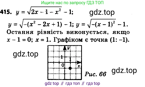ГДЗ Алгебра, 8 класс Учебник, авторы: Мерзляк Аркадий Григорьевич, Полонский Виталий Борисович, Якир Михаил Семёнович, издательство Просвещение, Москва, 2018 - 2022, розового цвета, страница 103, номер 415, Решение 7