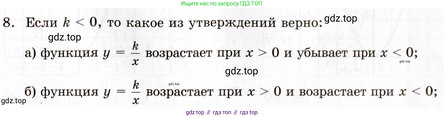 ГДЗ Алгебра, 8 класс Учебник, авторы: Мордкович Александр Григорьевич, Александрова Лилия Александровна, Мишустина Татьяна Николаевна, Тульчинская Елена Ефимовна, Семенов Павел Владимирович, издательство Мнемозина, Москва, 2019, Часть 1, страница 109, номер 8, Условие