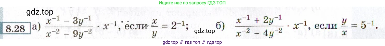 ГДЗ Алгебра, 8 класс Учебник, авторы: Мордкович Александр Григорьевич, Александрова Лилия Александровна, Мишустина Татьяна Николаевна, Тульчинская Елена Ефимовна, Семенов Павел Владимирович, издательство Мнемозина, Москва, 2019, Часть 2, страница 54, номер 8.28, Условие