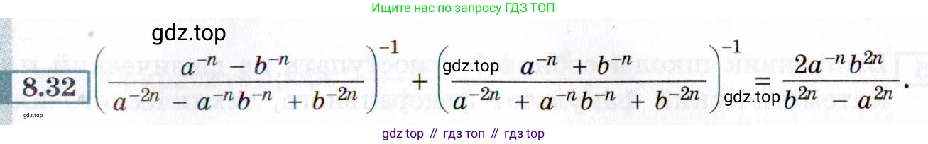 ГДЗ Алгебра, 8 класс Учебник, авторы: Мордкович Александр Григорьевич, Александрова Лилия Александровна, Мишустина Татьяна Николаевна, Тульчинская Елена Ефимовна, Семенов Павел Владимирович, издательство Мнемозина, Москва, 2019, Часть 2, страница 55, номер 8.32, Условие