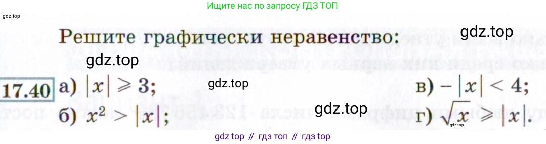 ГДЗ Алгебра, 8 класс Учебник, авторы: Мордкович Александр Григорьевич, Александрова Лилия Александровна, Мишустина Татьяна Николаевна, Тульчинская Елена Ефимовна, Семенов Павел Владимирович, издательство Мнемозина, Москва, 2019, Часть 2, страница 97, номер 17.40, Условие