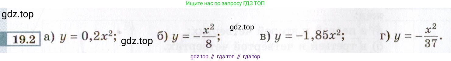 ГДЗ Алгебра, 8 класс Учебник, авторы: Мордкович Александр Григорьевич, Александрова Лилия Александровна, Мишустина Татьяна Николаевна, Тульчинская Елена Ефимовна, Семенов Павел Владимирович, издательство Мнемозина, Москва, 2019, Часть 2, страница 101, номер 19.2, Условие