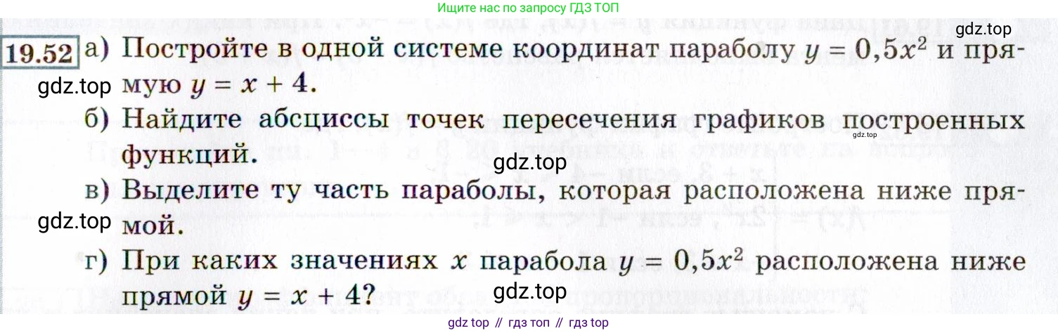 ГДЗ Алгебра, 8 класс Учебник, авторы: Мордкович Александр Григорьевич, Александрова Лилия Александровна, Мишустина Татьяна Николаевна, Тульчинская Елена Ефимовна, Семенов Павел Владимирович, издательство Мнемозина, Москва, 2019, Часть 2, страница 111, номер 19.52, Условие