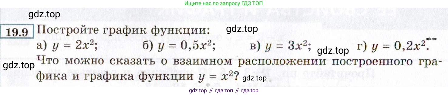 ГДЗ Алгебра, 8 класс Учебник, авторы: Мордкович Александр Григорьевич, Александрова Лилия Александровна, Мишустина Татьяна Николаевна, Тульчинская Елена Ефимовна, Семенов Павел Владимирович, издательство Мнемозина, Москва, 2019, Часть 2, страница 102, номер 19.9, Условие