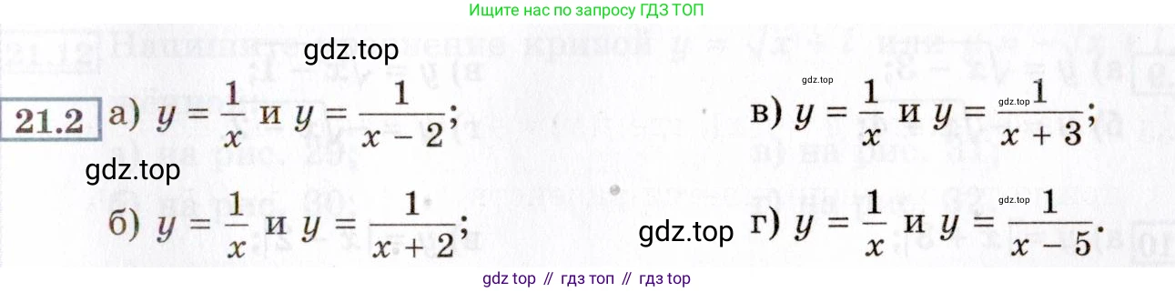 ГДЗ Алгебра, 8 класс Учебник, авторы: Мордкович Александр Григорьевич, Александрова Лилия Александровна, Мишустина Татьяна Николаевна, Тульчинская Елена Ефимовна, Семенов Павел Владимирович, издательство Мнемозина, Москва, 2019, Часть 2, страница 119, номер 21.2, Условие