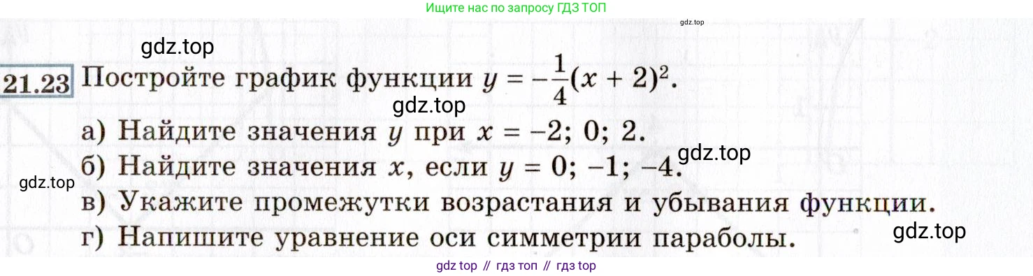 ГДЗ Алгебра, 8 класс Учебник, авторы: Мордкович Александр Григорьевич, Александрова Лилия Александровна, Мишустина Татьяна Николаевна, Тульчинская Елена Ефимовна, Семенов Павел Владимирович, издательство Мнемозина, Москва, 2019, Часть 2, страница 124, номер 21.23, Условие