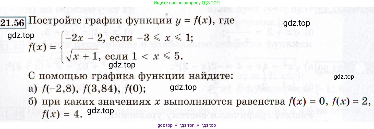 ГДЗ Алгебра, 8 класс Учебник, авторы: Мордкович Александр Григорьевич, Александрова Лилия Александровна, Мишустина Татьяна Николаевна, Тульчинская Елена Ефимовна, Семенов Павел Владимирович, издательство Мнемозина, Москва, 2019, Часть 2, страница 128, номер 21.56, Условие