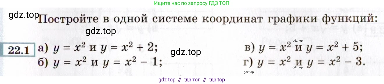 ГДЗ Алгебра, 8 класс Учебник, авторы: Мордкович Александр Григорьевич, Александрова Лилия Александровна, Мишустина Татьяна Николаевна, Тульчинская Елена Ефимовна, Семенов Павел Владимирович, издательство Мнемозина, Москва, 2019, Часть 2, страница 129, номер 22.1, Условие