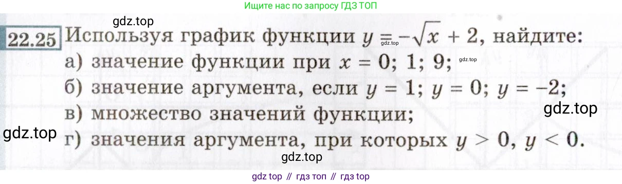 ГДЗ Алгебра, 8 класс Учебник, авторы: Мордкович Александр Григорьевич, Александрова Лилия Александровна, Мишустина Татьяна Николаевна, Тульчинская Елена Ефимовна, Семенов Павел Владимирович, издательство Мнемозина, Москва, 2019, Часть 2, страница 134, номер 22.25, Условие