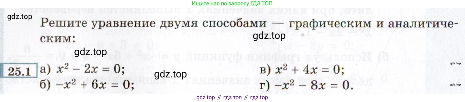 ГДЗ Алгебра, 8 класс Учебник, авторы: Мордкович Александр Григорьевич, Александрова Лилия Александровна, Мишустина Татьяна Николаевна, Тульчинская Елена Ефимовна, Семенов Павел Владимирович, издательство Мнемозина, Москва, 2019, Часть 2, страница 150, номер 25.1, Условие