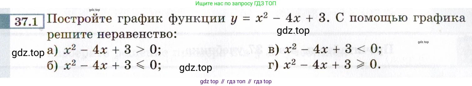 ГДЗ Алгебра, 8 класс Учебник, авторы: Мордкович Александр Григорьевич, Александрова Лилия Александровна, Мишустина Татьяна Николаевна, Тульчинская Елена Ефимовна, Семенов Павел Владимирович, издательство Мнемозина, Москва, 2019, Часть 2, страница 205, номер 37.1, Условие