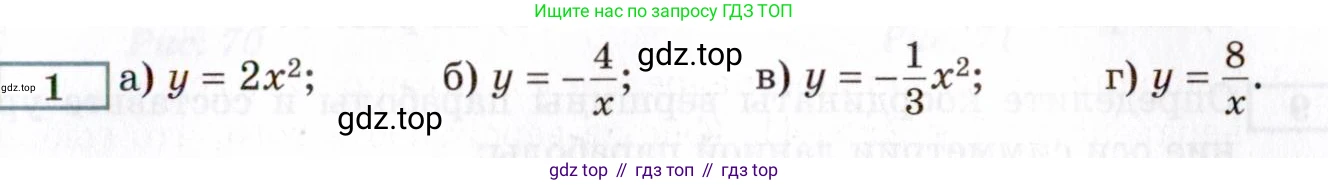 ГДЗ Алгебра, 8 класс Учебник, авторы: Мордкович Александр Григорьевич, Александрова Лилия Александровна, Мишустина Татьяна Николаевна, Тульчинская Елена Ефимовна, Семенов Павел Владимирович, издательство Мнемозина, Москва, 2019, Часть 2, страница 217, номер 1, Условие
