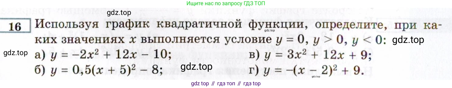 ГДЗ Алгебра, 8 класс Учебник, авторы: Мордкович Александр Григорьевич, Александрова Лилия Александровна, Мишустина Татьяна Николаевна, Тульчинская Елена Ефимовна, Семенов Павел Владимирович, издательство Мнемозина, Москва, 2019, Часть 2, страница 220, номер 16, Условие