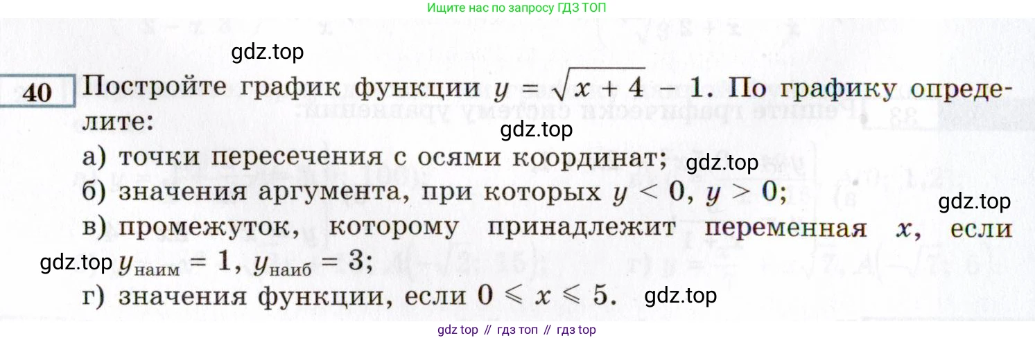 ГДЗ Алгебра, 8 класс Учебник, авторы: Мордкович Александр Григорьевич, Александрова Лилия Александровна, Мишустина Татьяна Николаевна, Тульчинская Елена Ефимовна, Семенов Павел Владимирович, издательство Мнемозина, Москва, 2019, Часть 2, страница 224, номер 40, Условие