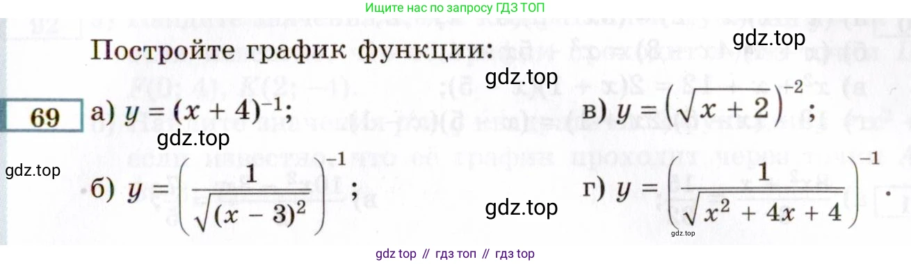 ГДЗ Алгебра, 8 класс Учебник, авторы: Мордкович Александр Григорьевич, Александрова Лилия Александровна, Мишустина Татьяна Николаевна, Тульчинская Елена Ефимовна, Семенов Павел Владимирович, издательство Мнемозина, Москва, 2019, Часть 2, страница 229, номер 69, Условие