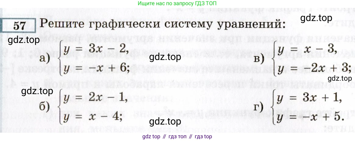ГДЗ Алгебра, 8 класс Учебник, авторы: Мордкович Александр Григорьевич, Александрова Лилия Александровна, Мишустина Татьяна Николаевна, Тульчинская Елена Ефимовна, Семенов Павел Владимирович, издательство Мнемозина, Москва, 2019, Часть 2, страница 10, номер 57, Условие