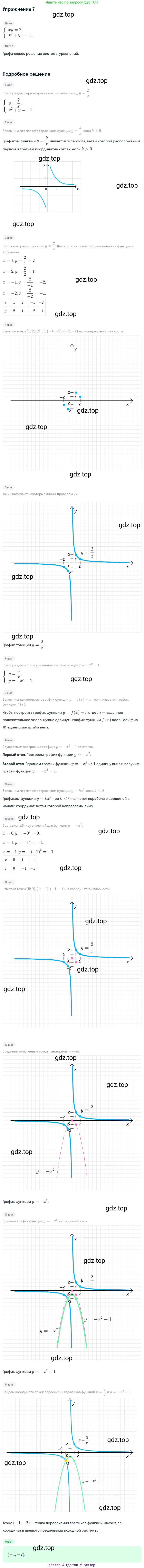 ГДЗ Алгебра, 8 класс Учебник, авторы: Мордкович Александр Григорьевич, Александрова Лилия Александровна, Мишустина Татьяна Николаевна, Тульчинская Елена Ефимовна, Семенов Павел Владимирович, издательство Мнемозина, Москва, 2019, Часть 2, страница 154, номер 7, Решение 1